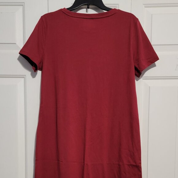 Jockey Casual T-Shirt Dress, Red Resin, Large - Picture 3 of 10